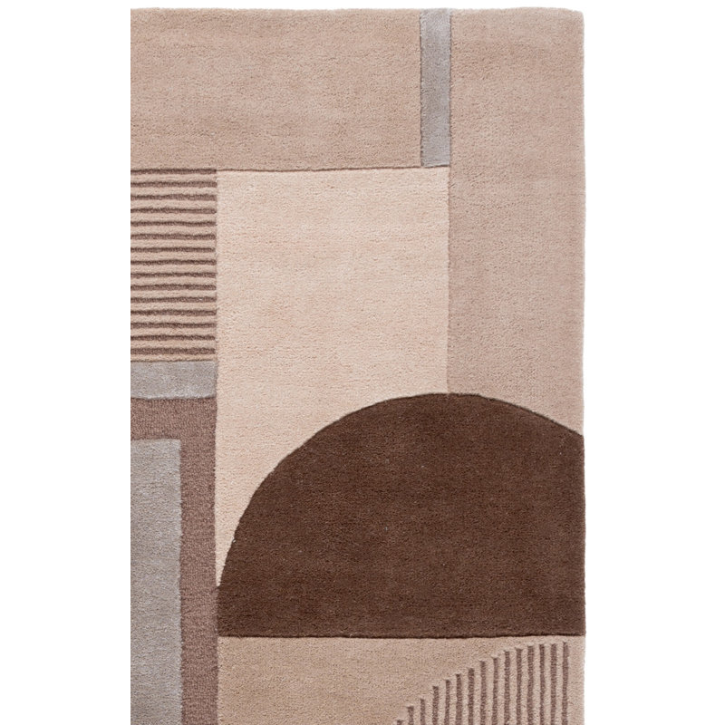 Fifth Avenue Hand Tufted Viscose,Wool, Cotton Geometric Indoor Rug, Rectangle 5' x 8'