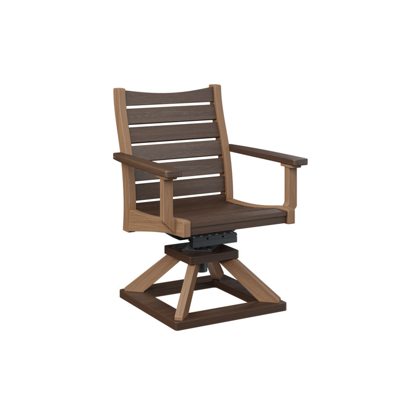 Bristol Outdoor Dining Armchair, Dark Brown/Antique Mahogany