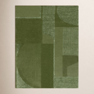 Mesmer Hand-Tufted Geometric Wool Rug