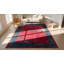 Tapis rectangulaire mauve en laine antique des années 1920