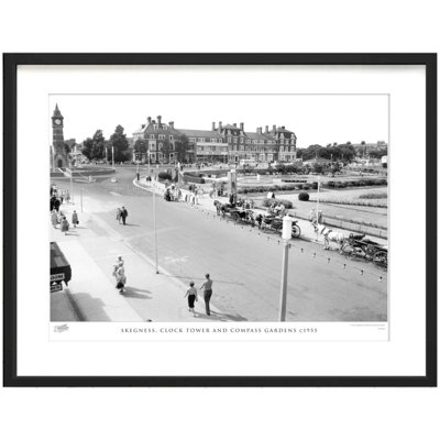 Skegness, Clock Tower And Compass Gardens C1955 by Francis Frith - Single Picture Frame Print
