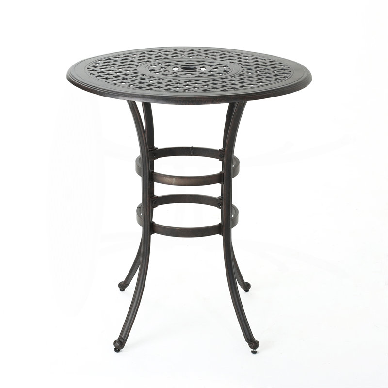 Table de bar en fonte d'aluminium