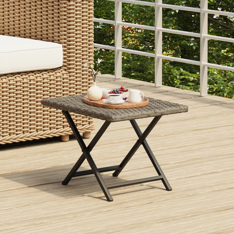 Kue Rectangular Folding Outdoor Bistro Table , 45cm cm W 35cm cm D