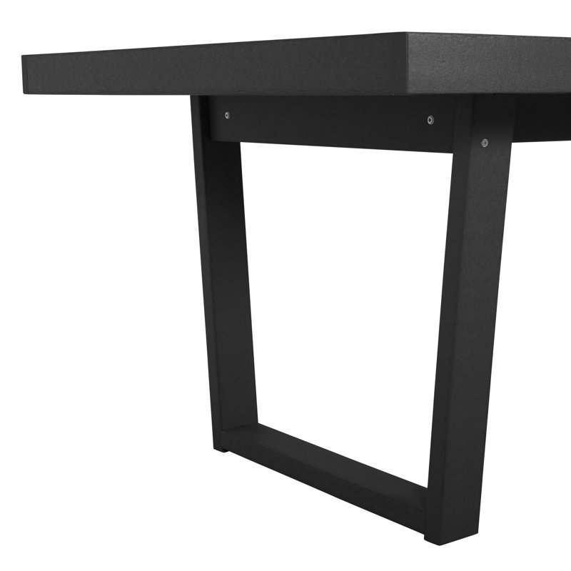 Haven Modern Dining Table, Black Sand