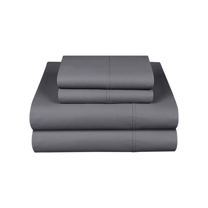 Sheet Set6 Microfiber Sheet Set, Dark Gray