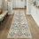 Tapis floral lavable en machine avec envers antidérapant Guston