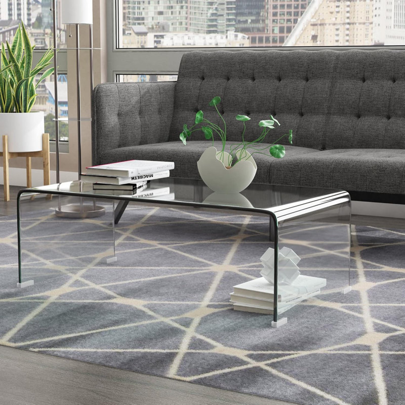 Ellice Glass Single Coffee Table