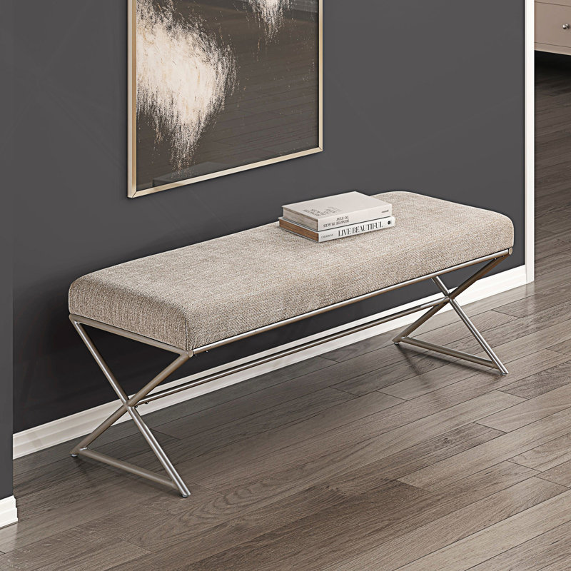 Banc contemporain rembourré