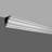 3'' H x 94.5'' W x 3'' D Plastic Crown