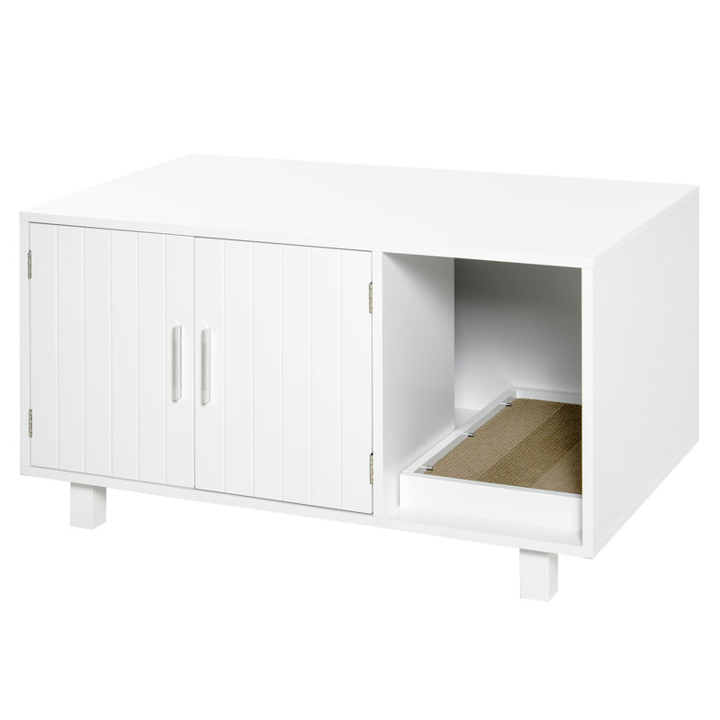 Mata Litter Box Enclosure, White