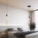 Solem 1-Light Modern Pendant Kitchen Island Crystal LED Light Cylinder Style