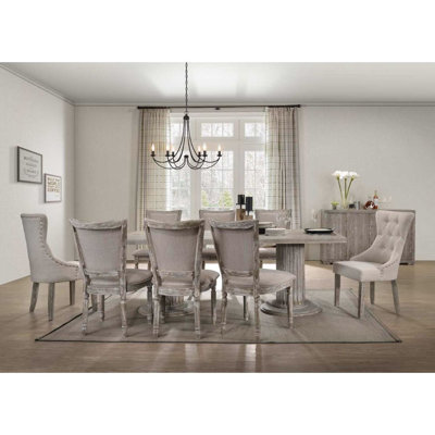 ACME Gabrian Dining Table, Reclaimed Gray