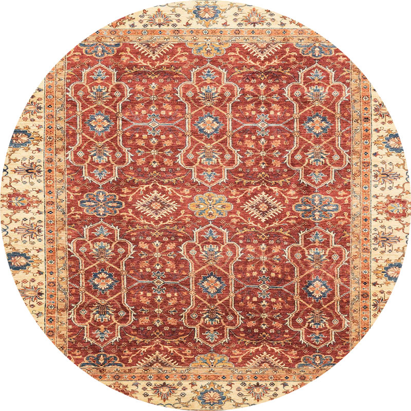 Tapis abstrait moderne 3092, Rond 6 pi