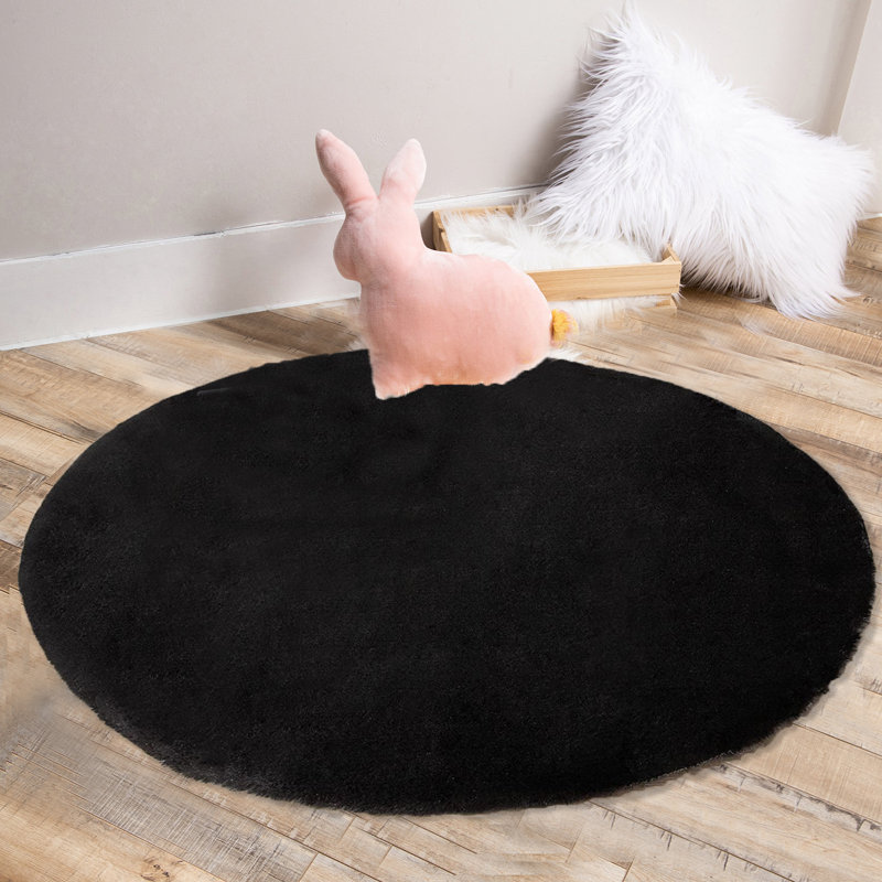 Tapis rond en alliber avec envers antidérapant, Rond 8 pi