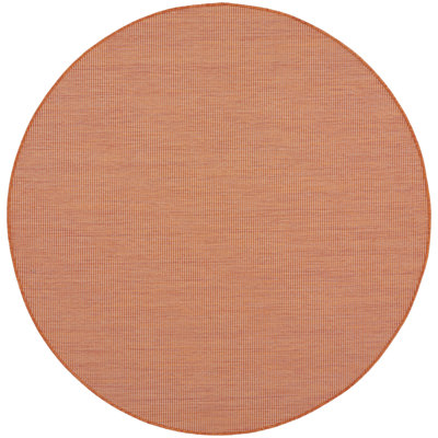 Tapis terre cuite moderne Agripina