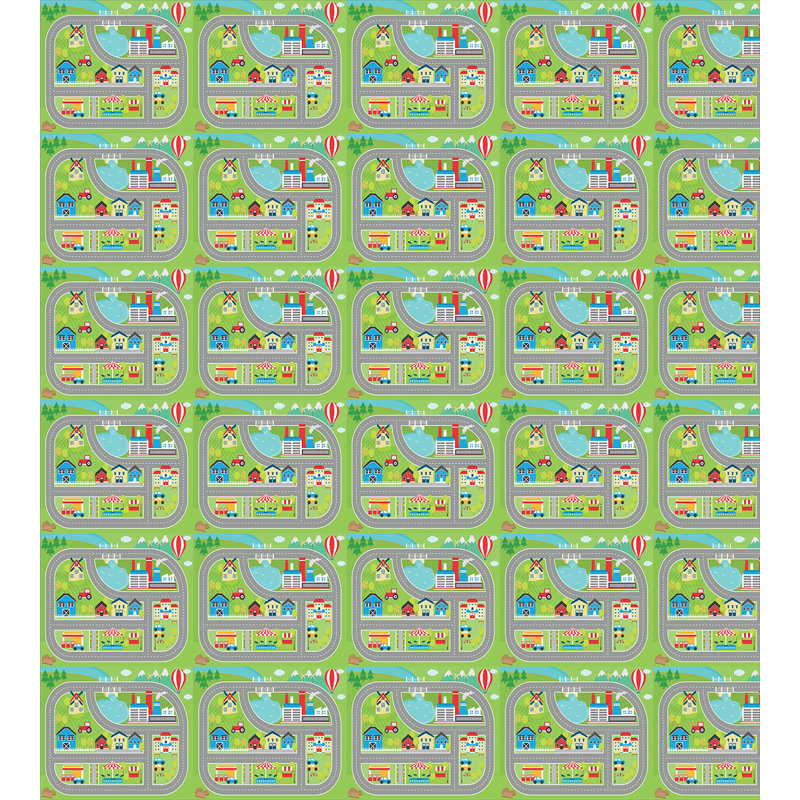 Kids Twin Size Multicolor Microfiber Duvet Cover Set