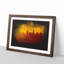 Downtown Los Angeles At Sunset Paint Splash - Framed Print-56915639-56915640
