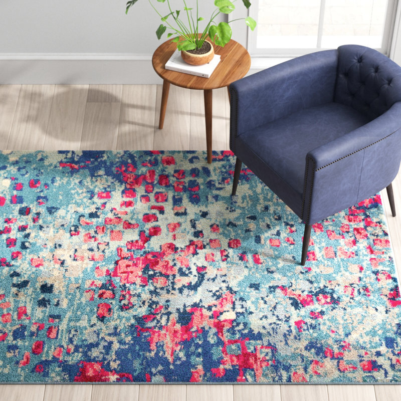 Tapis abstrait Auyeung, Rectangle 5 pi 1 po x 8 pi