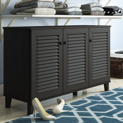 Aadje Warren 30 Pair Shoe Storage Cabinet