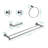 5 Piece Bathroom Towel Rack Set Wall Mount-172547588