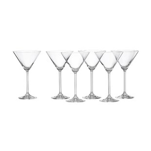 Demerion Stemless Martini Glasses - Double Walled Design with Ring Base- Drink Suspended in Air - 8 oz - Set of 4 (Set of 4) Orren Ellis