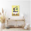 Impression sur toile encadrée, "Modern Modern Llama in Bathaign" par Rachel Lee 3 Birdies Studio