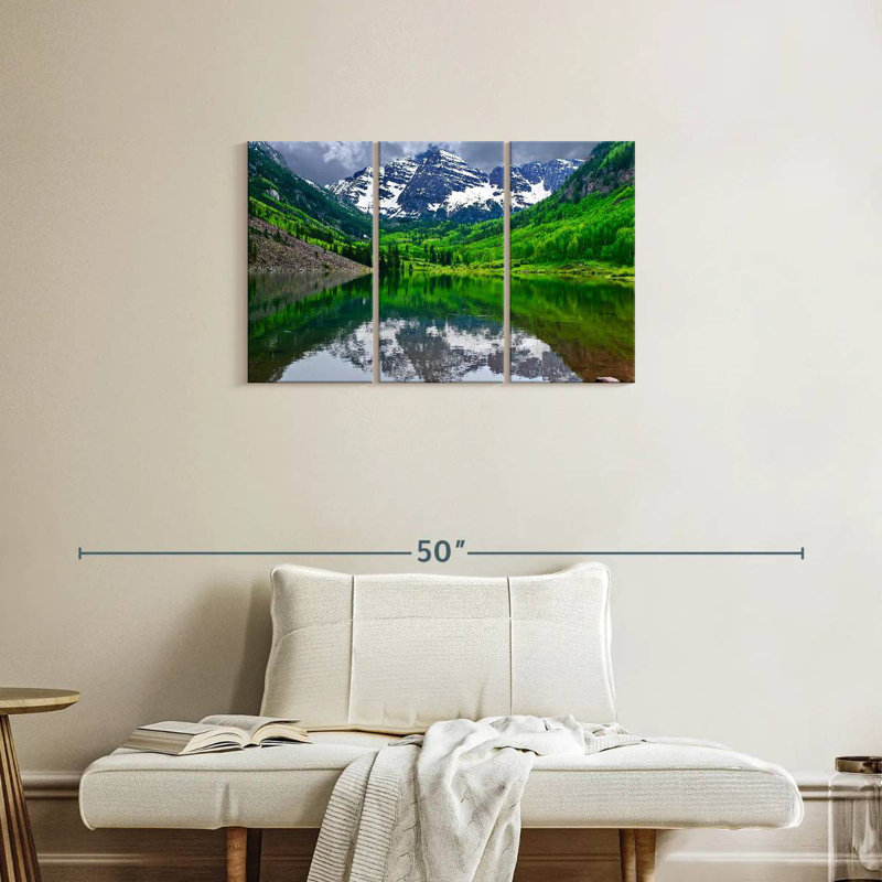 Alvord Maroon Bells Lake, paysage, H 20 po x l 33 po