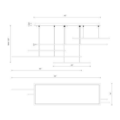 Vega 5 - Light LED Kitchen Island Pendant