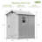 4 ft. W x 6 ft. D Plastic Storage Shed with Floor, Resin Shed with Window and Lockable Door-101319718