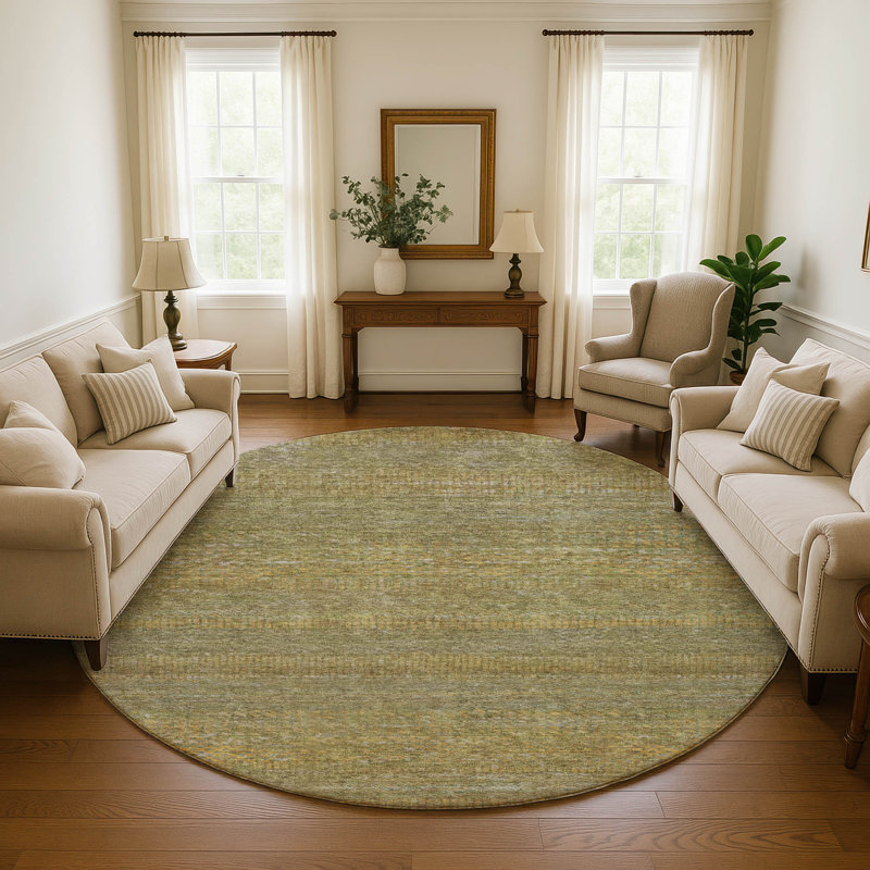 Tapis de qualité supérieure lavable à la machine Marasco AMF1633, Rond 8 pi