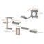 Étagères et perchoirs muraux pour chats avec plateformes de saut, hamac, canapé, arbre à chat et support pour chat. Mobilier mural pour chats pouvant supporter jusqu'à 18 kg, idéal pour dormir, jouer et grimper. Ensemble de 6.