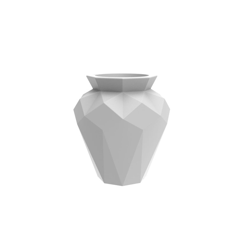 Origami - Hanami Planter, White, 47.25" H x 36.25" W x 36.25" D