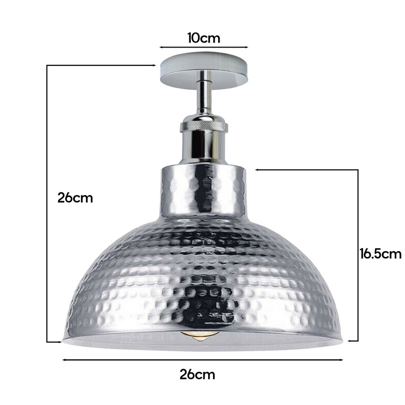 Kari Semi Flush Mount, Chrome