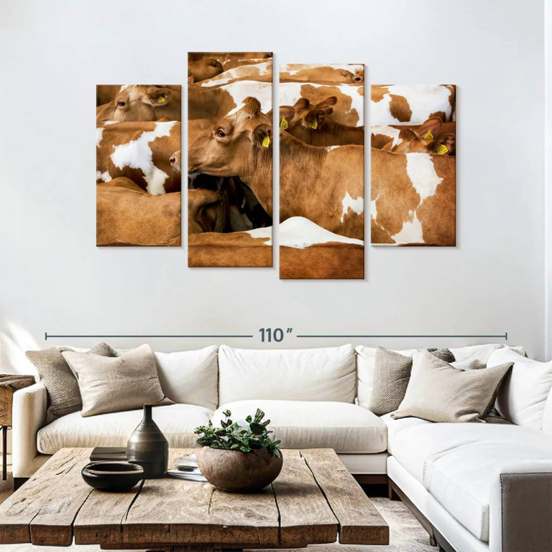 Brampt Guernsey Cows, 54'' H x 84'' W