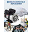 Moteur électrique de compresseur d'air 3HP SPL 115 / 230V - 56 cadres à 3450 tr / min avec arbre à clé 5/8 ", double rotation, moteur de remplacement ultra silencieux pour les ateliers industriels et d'atelier