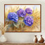 Hortensias dans le champ de seigle - hydrangées, décoration murale-1162972255-1273533129-1162972249