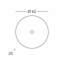 Moon 1-Light Dimmable Flush Mount-38329098-38329097