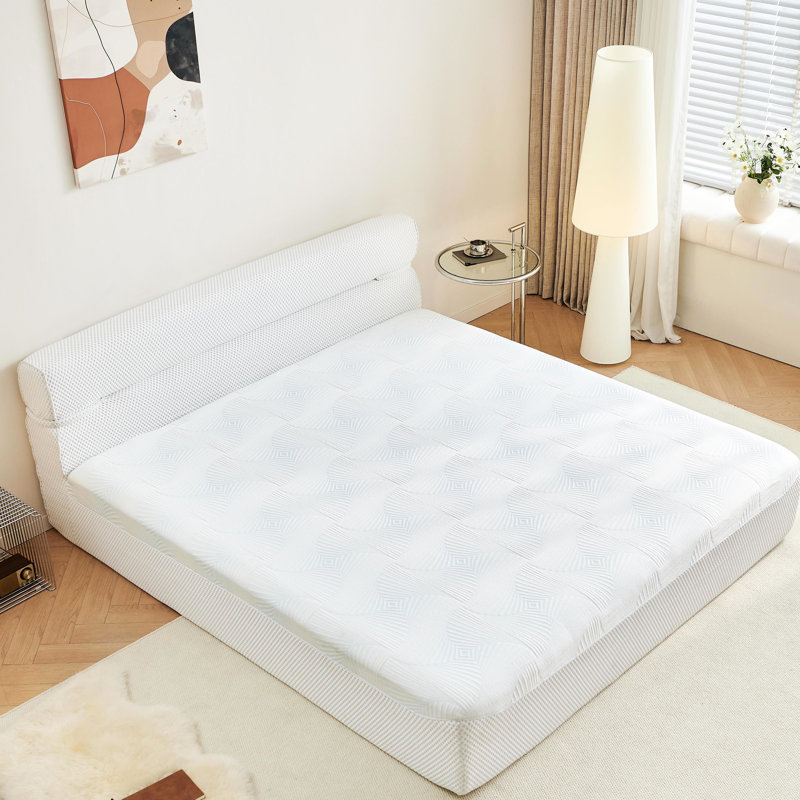 All In One Full Size 15 - Inch Mattress & Bed Frame With Multi Layer Comfort Design, Non Slip Bottom, Stability For Bedroom One, Mattress, Frame, Cooling Fabric, Distribution, No Assembly
