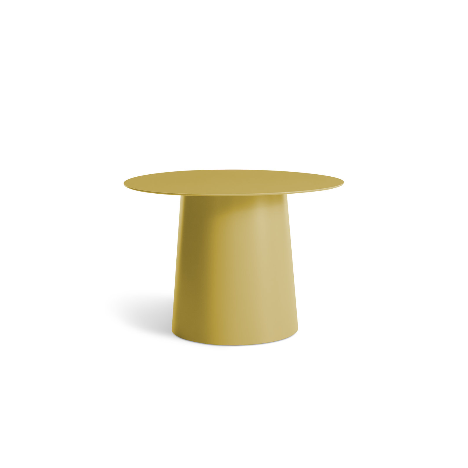 Circula Single End Table, Ochre, 16" H x 24" W x 24" D