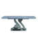 Luxury Rectangle Dining Table - Durable Stone Surface with Artistic Steel Legs