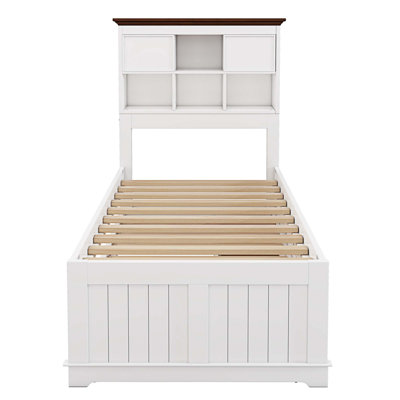 Keedysville Solid Pine Captain Bookcase Bed with Trundle Bed and 3 Spacious Under Bed Drawers in Casual -  Red Barrel StudioÂ®, 5D634BCA86D04BE3ABDBDDF8D6311CB5