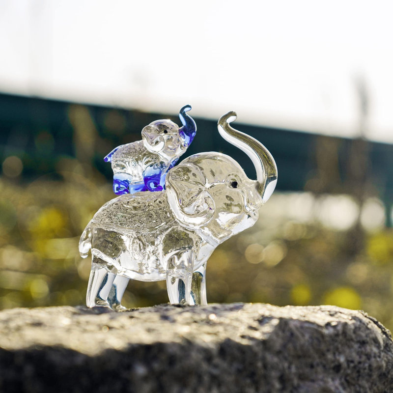 Crystal Elephant Figurines