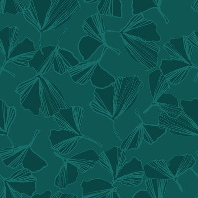 Ginko II 33' L x 20.5" W  Wallpaper Roll