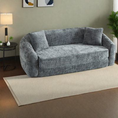 Compression Convertible Sofas, 87 Inch Chenille Modern Home Sleeper