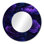 Mauve pivoines minuit Bloom I - miroir floral pour décoration murale - imprimé sur métal