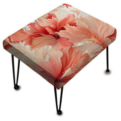 Motif tropical de chuchotement tropical IV - repose-pieds rectangulaire tropical