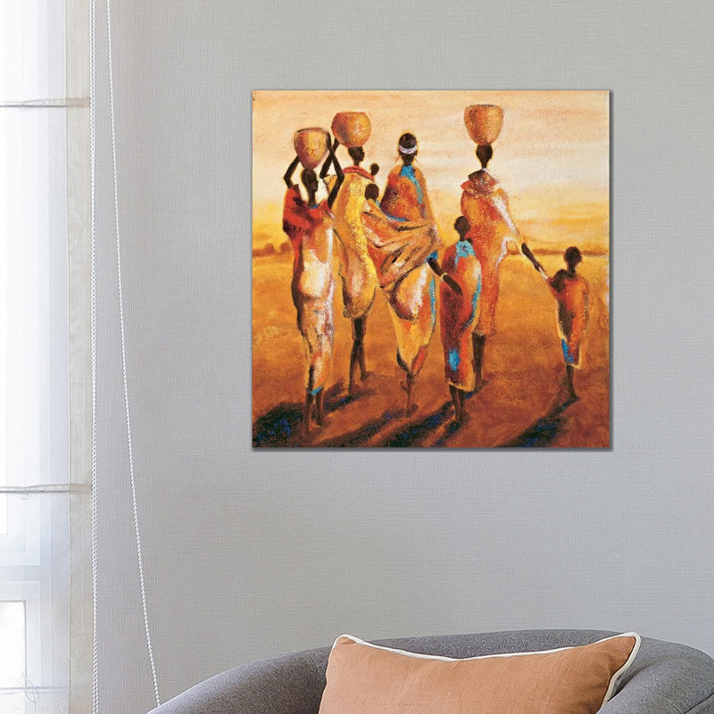 Mères Et Enfants by Jaques Beaumont - Gallery-Wrapped Canvas Giclée on Canvas, Wrapped Canvas