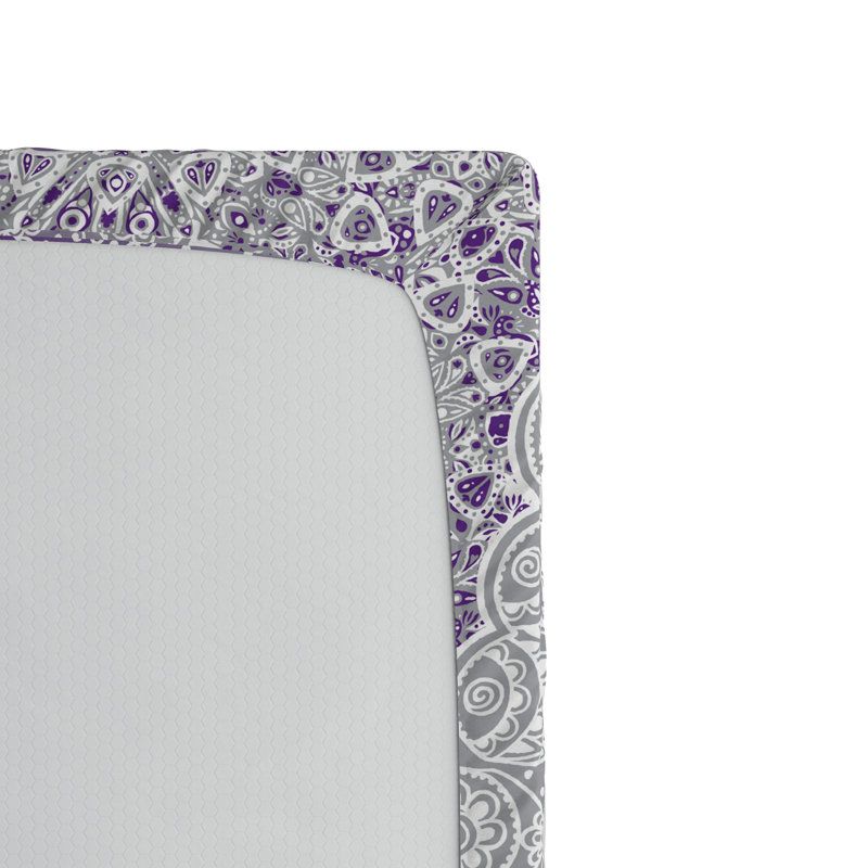 Microfiber Fitted Sheet, Queen Fitted Sheet, Purple