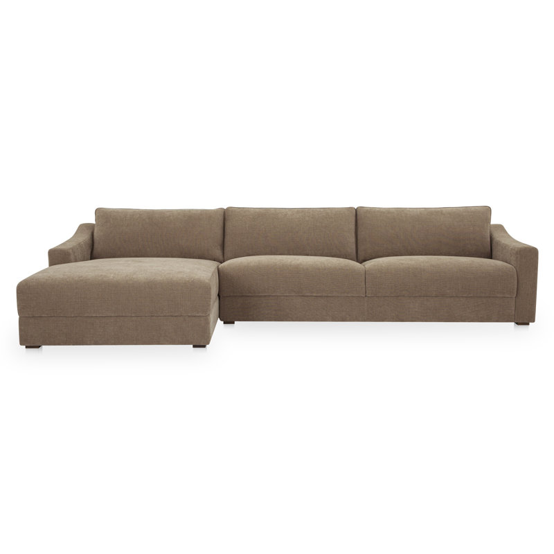 Canapé modulaire Nora Gerardi taupe, Orienté à gauche (vu de face)