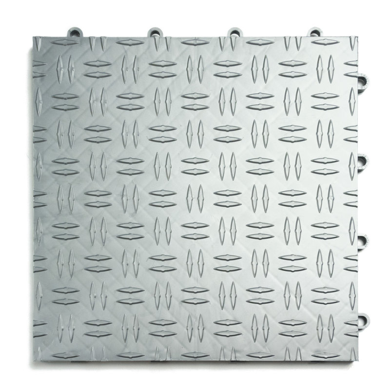 Carreau de garage noir 12 po x 12 po Diamond, Orange, 48